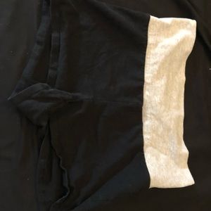 Black and grey shorts